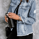  Rebel Edge Distressed Denim Jacket