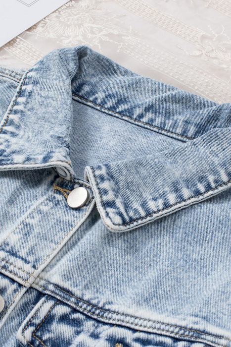 Rebel Edge Distressed Denim Jacket