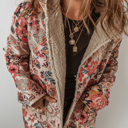  Boho Bloom Sherpa Jacket