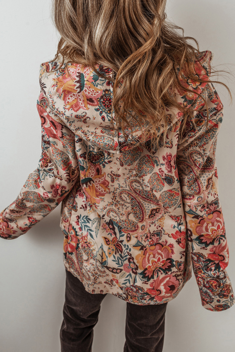Boho Bloom Sherpa Jacket