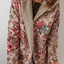  Boho Bloom Sherpa Jacket