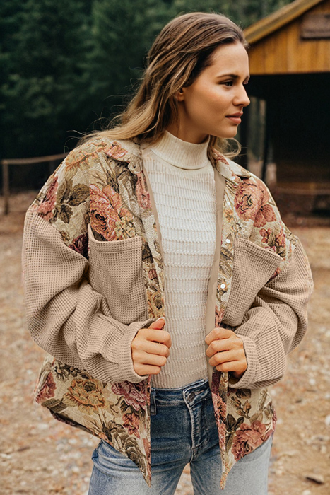 Garden Whimsy Patchwork Shacket