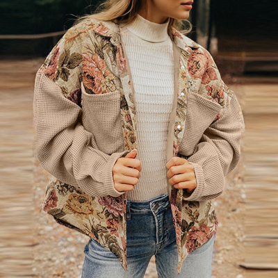 Garden Whimsy Patchwork Shacket