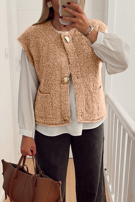 Golden Hearth Sherpa Vest