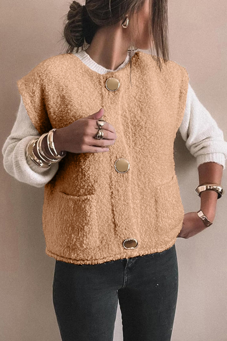 Golden Hearth Sherpa Vest