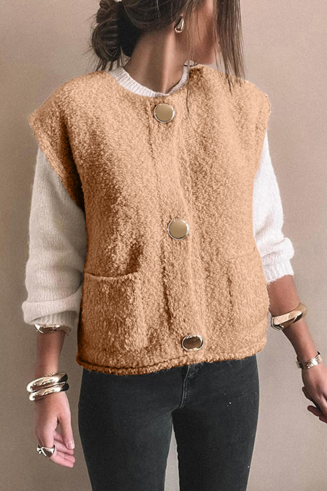Golden Hearth Sherpa Vest