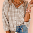  Cozy Trail Plaid Hoodie Shirt