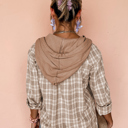  Cozy Trail Plaid Hoodie Shirt