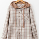  Cozy Trail Plaid Hoodie Shirt