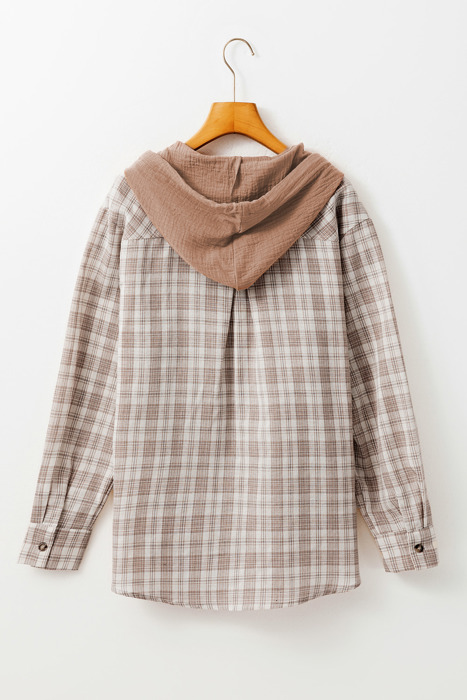 Cozy Trail Plaid Hoodie Shirt