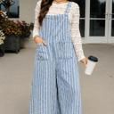  Bluebell Drift Distressed Denim Overalls