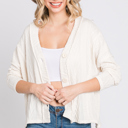  Belong - Snowfall Bliss Cable Knit Cardigan - Size Small