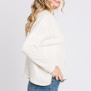  Belong - Snowfall Bliss Cable Knit Cardigan - Size Small