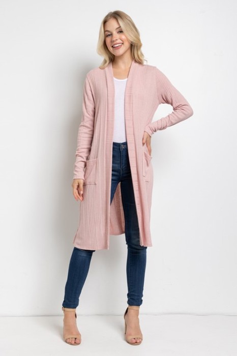 Belong - Blush Haven Longline Cardigan