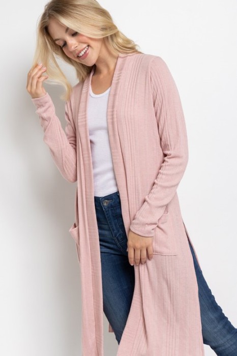 Belong - Blush Haven Longline Cardigan