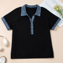  Midnight Denim Edge Henley Top