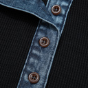  Midnight Denim Edge Henley Top