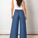  Dotty Blue Wide Leg Jeans