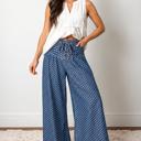 Blue Size 6 Dotty Blue Wide Leg Jeans