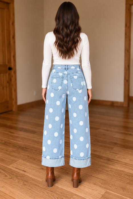 Blue Belle Polka Dot Jeans