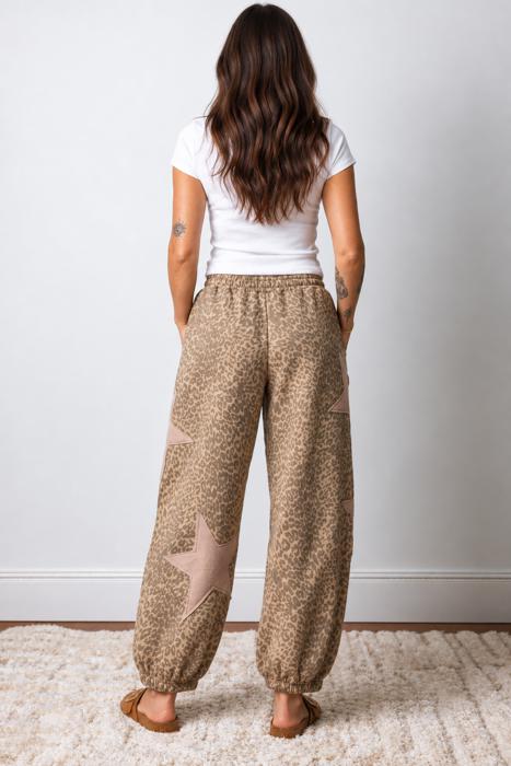 Wild Star Leopard Joggers