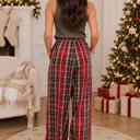  Cozy Plaid Pocket Pants