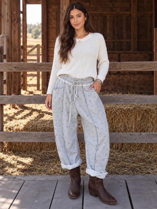 Soft Bloom Easy Pants