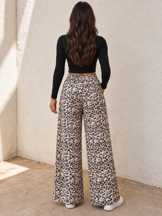 Wild Color Wide Leg Pants