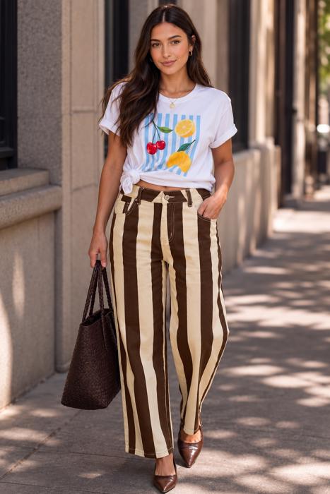 Canyon Stripe Ankle Jeans