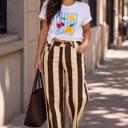 Brown Size 16 Canyon Stripe Ankle Jeans