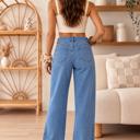  Rivet Line Cuffed Jeans