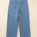  Rivet Line Cuffed Jeans