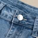  Rivet Line Cuffed Jeans