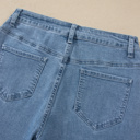  Rivet Line Cuffed Jeans
