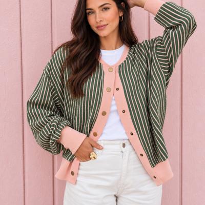 Meadowline Stripe Cardigan