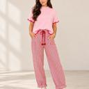  Red Stripe Relaxed Pants