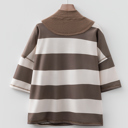 Retro Rib Zip Mockneck Pullover
