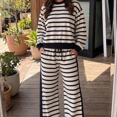 Coastal Ease Striped Pant Set