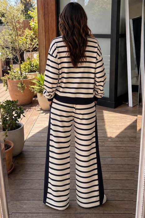Coastal Ease Striped Pant Set
