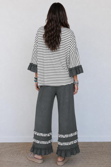 Ruffle & Rhythm Striped Pant Set
