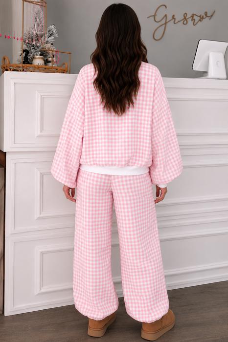 Pink Picnic Gingham Lounge Set