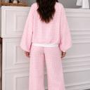  Pink Picnic Gingham Lounge Set
