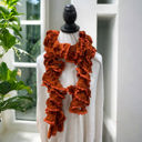 Orange Spiraled Elegance Scarf