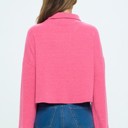  Belong - Bubblegum Bliss Cropped Turtleneck