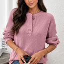  Misty Pink Knit Henley