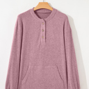  Misty Pink Knit Henley