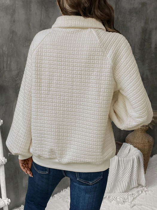 Cloud Nine Waffle Pullover Sweater