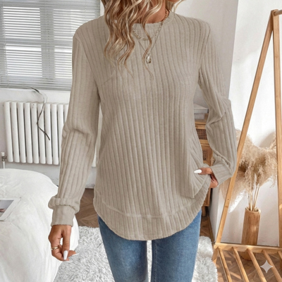 Soft Horizon Ribbed Knit Top
