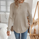  Soft Horizon Ribbed Knit Top