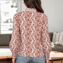  Wildflower Ruffle Stripe Shirt
